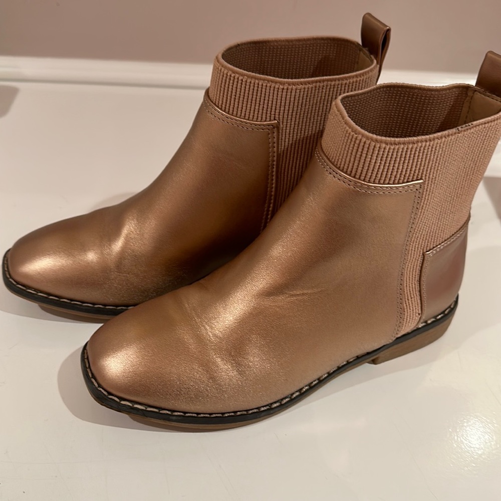 Rose gold girls boots